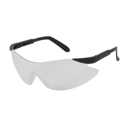 Pip Rimless Safety Glasses with Black Temple, Clear Lens and Anti-Scratch Coating 250-92-0000